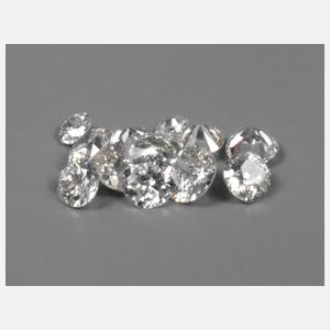 Konvolut Brillanten gesamt 1,5 ct