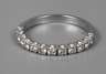 Halbmemoryring mit Brillanten ca. 0,5 ct