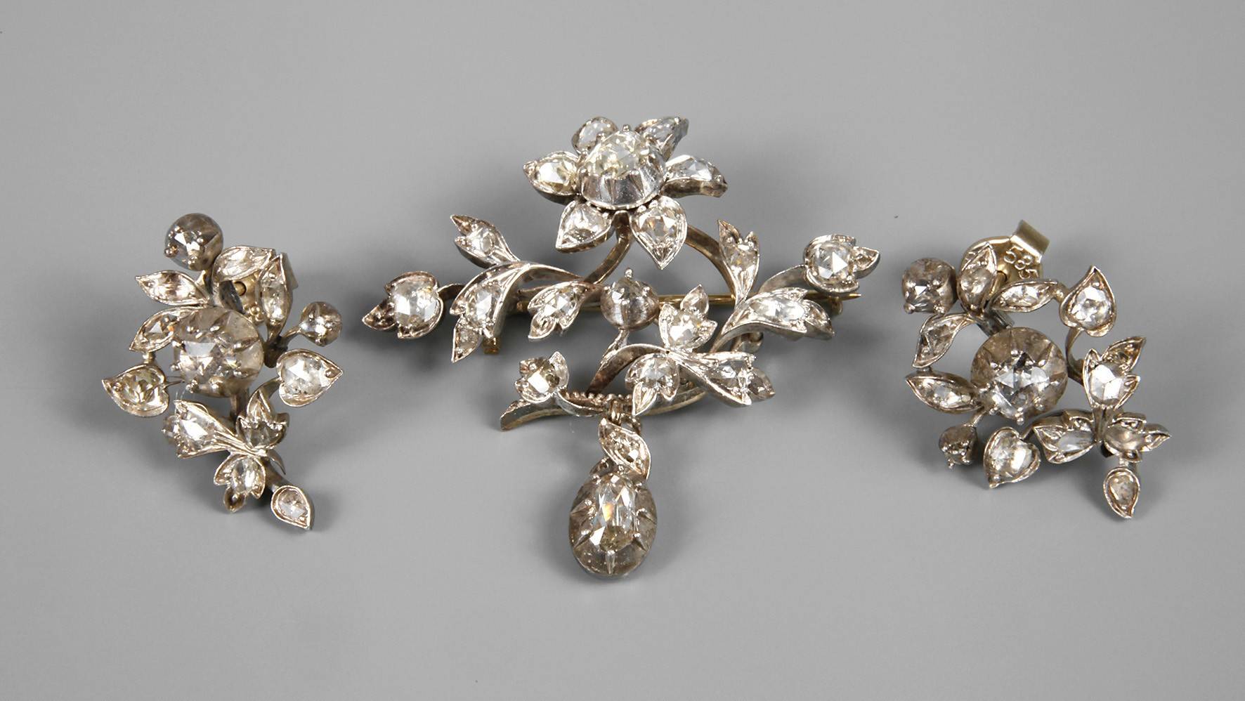 Viktorianisches Schmuckset mit Brillanten