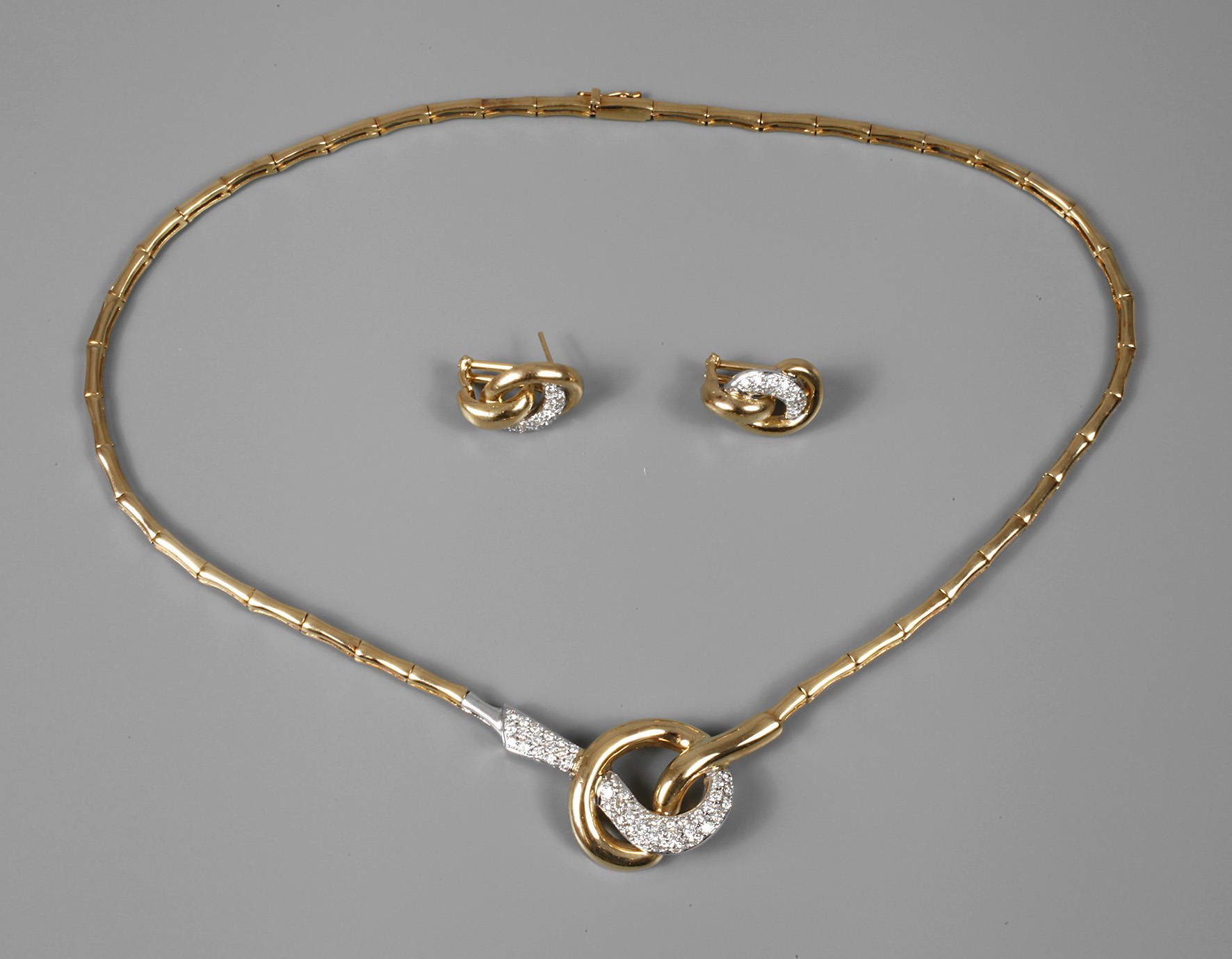 Schmuckset mit Brillanten ca. 1,8 ct