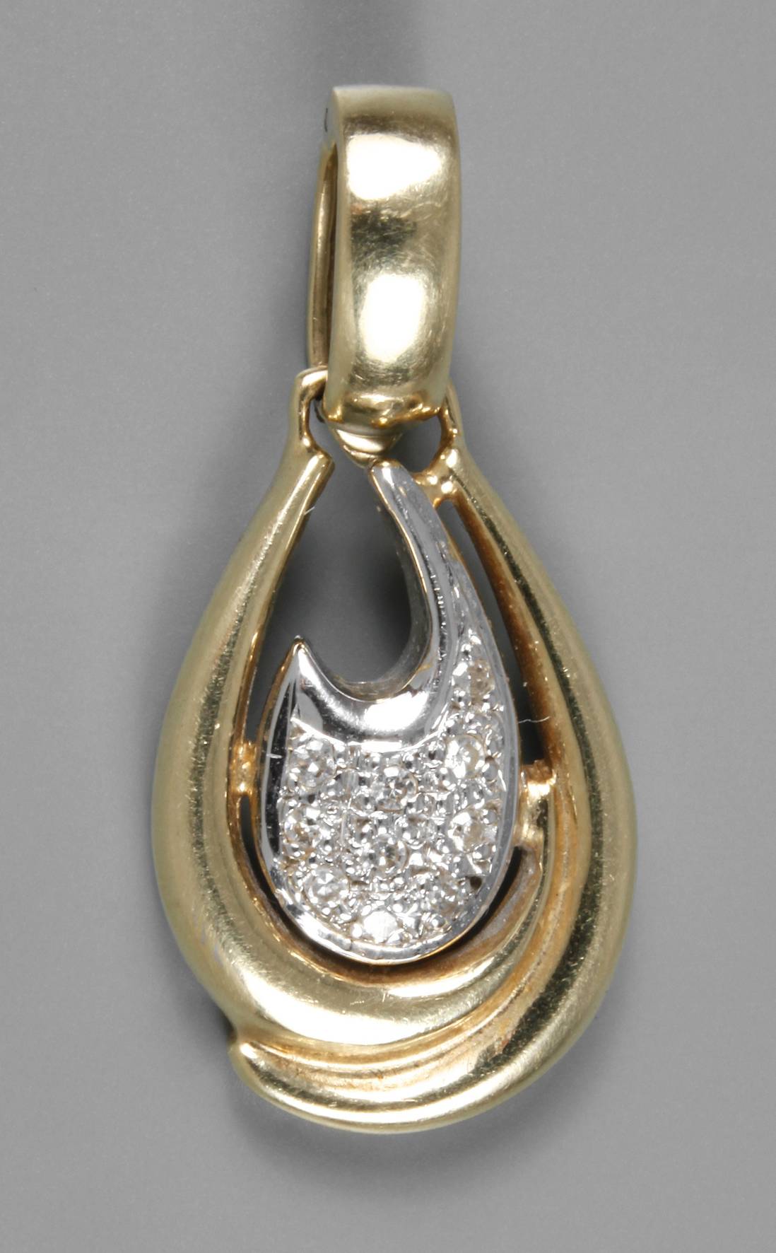 Brillantanhänger mit Varioclip