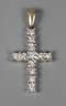Kreuzanhänger mit Diamantbesatz