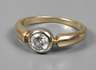 Damenring mit Brillant, 0,47 ct