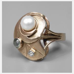 Damenring mit Steinbesatz