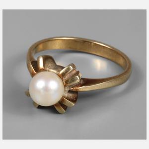 Damenring mit Perle