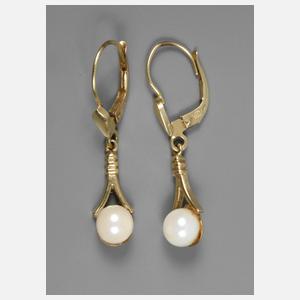 Paar Ohrhänger mit Perlen