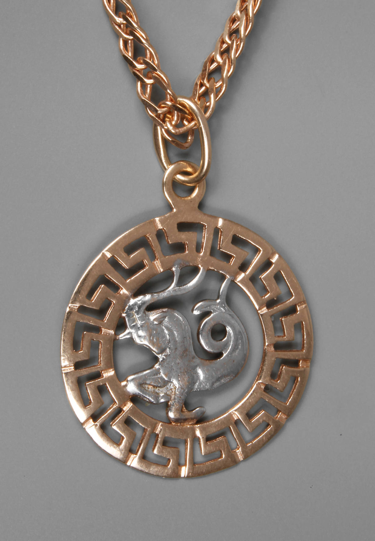 Anhänger und Kette in Rotgold