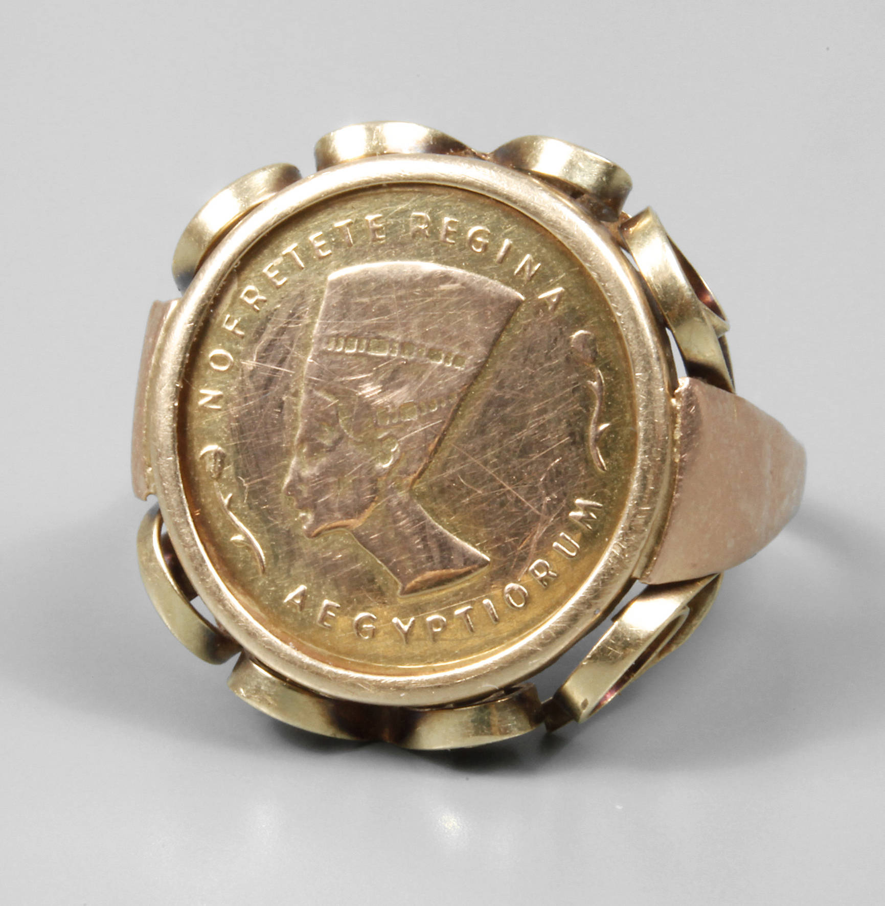 Damenring mit Schmuckdukat Nofretete