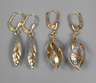 Zwei Paar Ohrhänger Gold