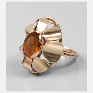 Damenring mit Citrin