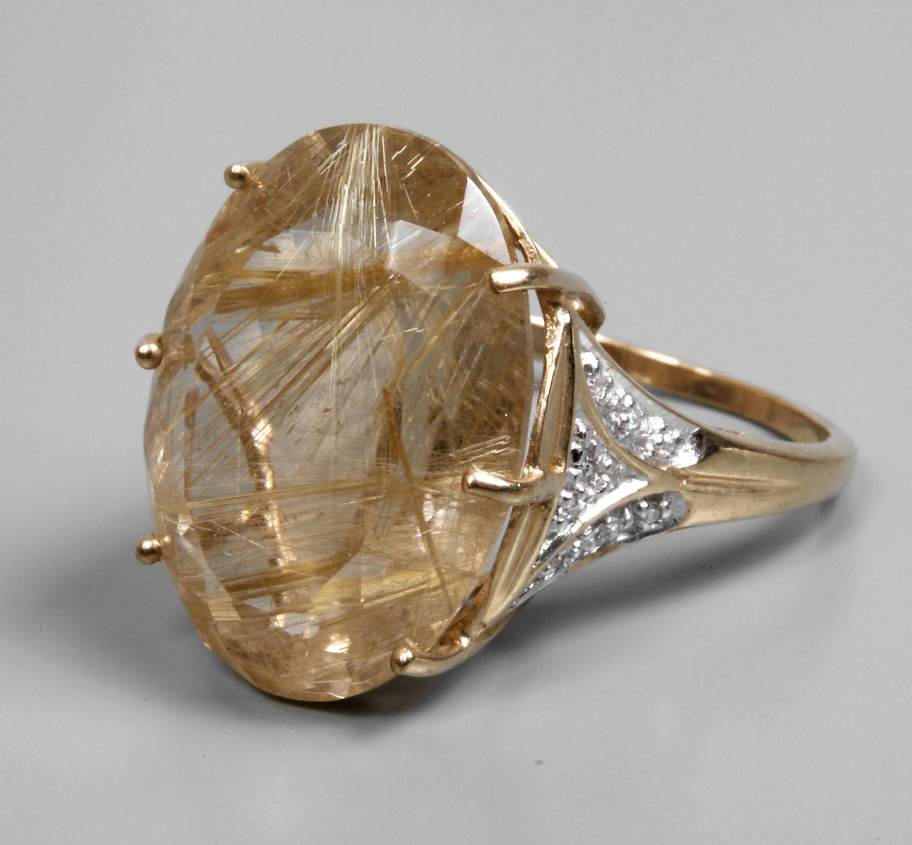 Damenring mit Rutilquarz