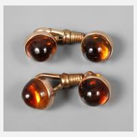 Paar Manschettenknöpfe mit Citrin111