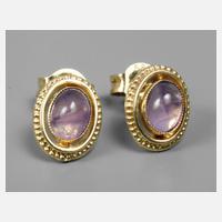Paar Ohrstecker mit Amethyst111