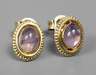 Paar Ohrstecker mit Amethyst