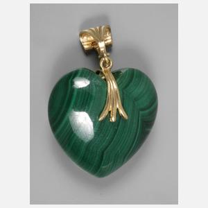 Anhänger mit Malachitherz