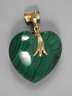Anhänger mit Malachitherz