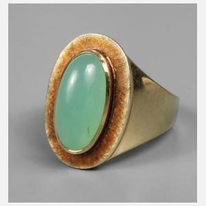 Damenring mit Chrysoprascabochon