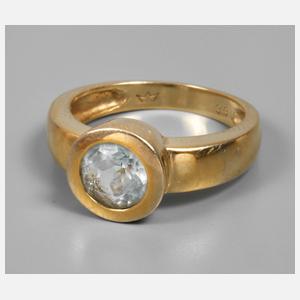 Damenring mit Blautopas