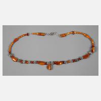 Bernsteinkette mit Metallzwischenteilen111