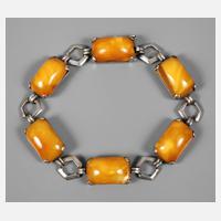 Silberarmband mit Bernsteinbesatz111