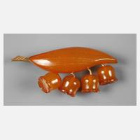 Bernsteinbrosche als Maiglöckchen111