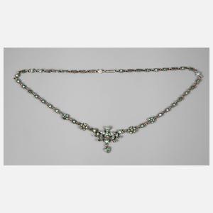 Biedermeiercollier mit Türkisen