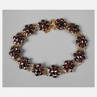 Goldarmband mit Granatbesatz111