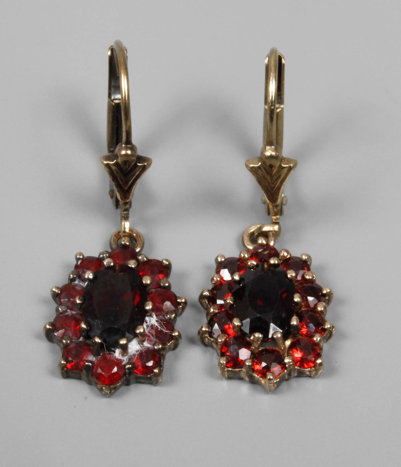 Paar Granatohrhänger