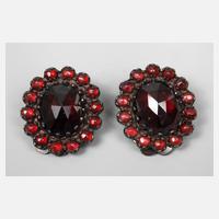 Paar Ohrclips mit Granatbesatz111