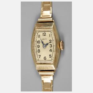 Damenarmbanduhr Orlys, Gelbgold 585