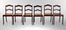 Sechs Biedermeier-Seitenrahmenstühle