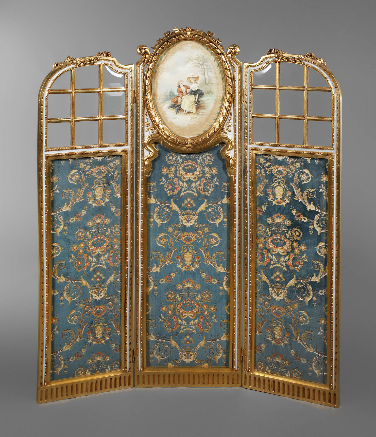 Prächtiger Paravent Neoklassizismus