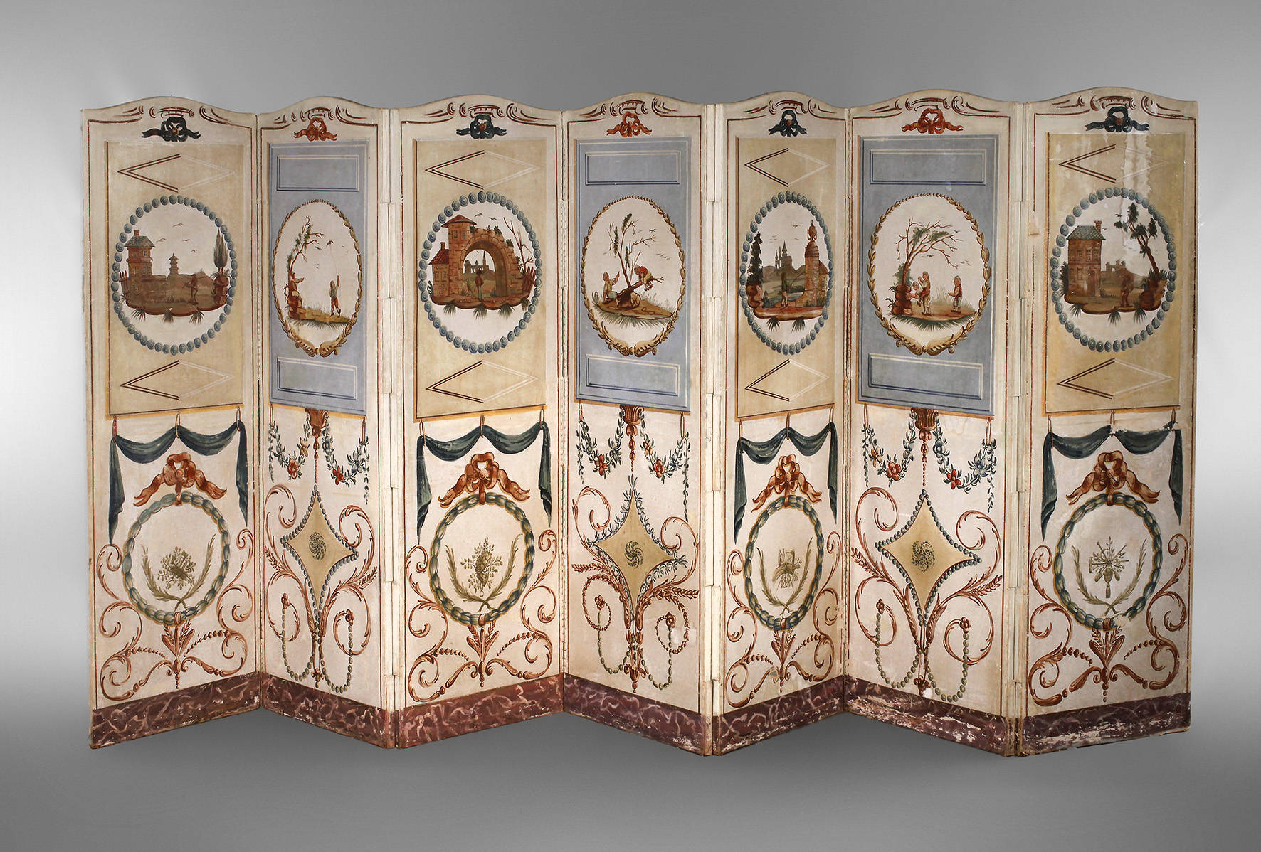 Großer klassizistischer Paravent