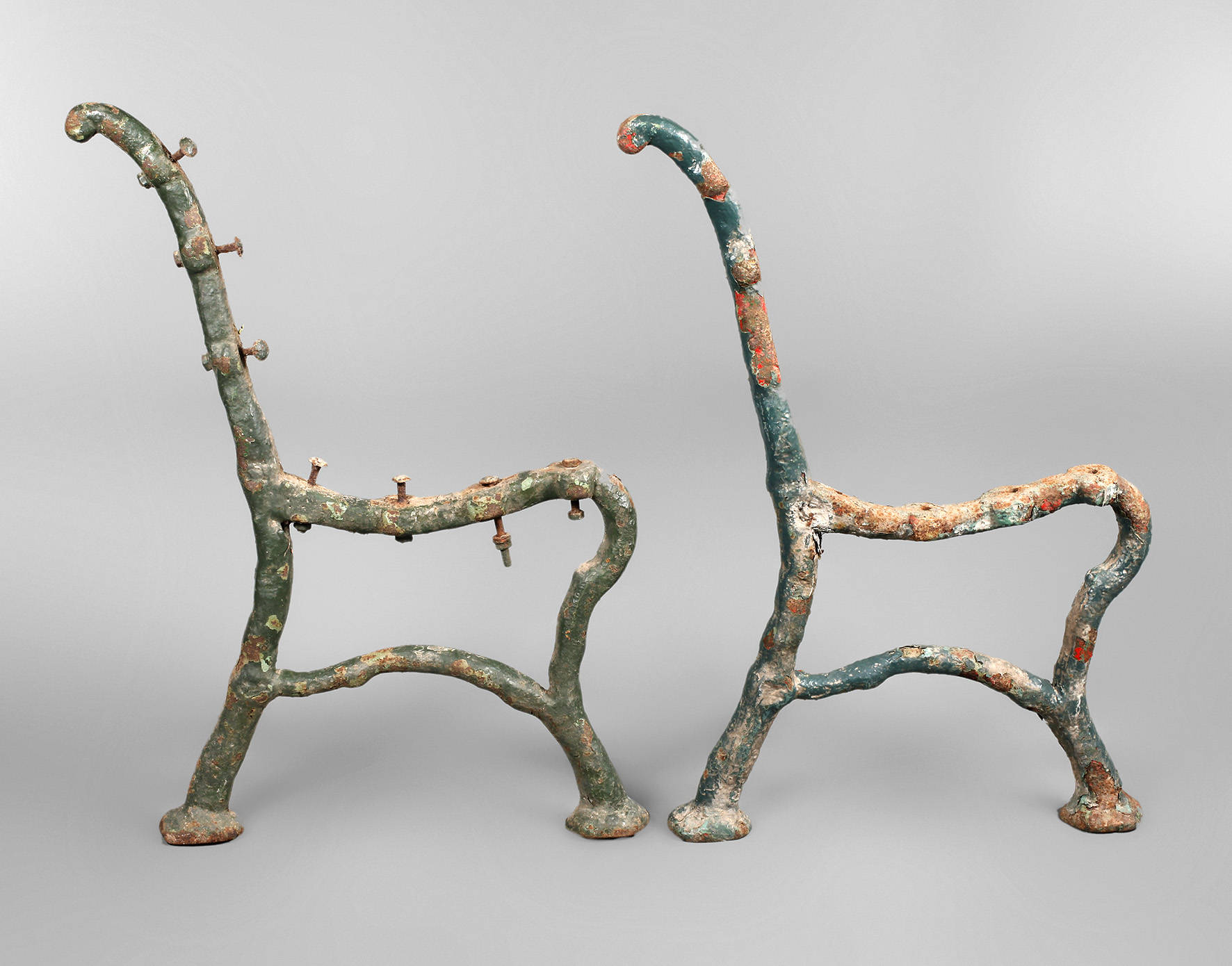 Paar Gartenbankfüße