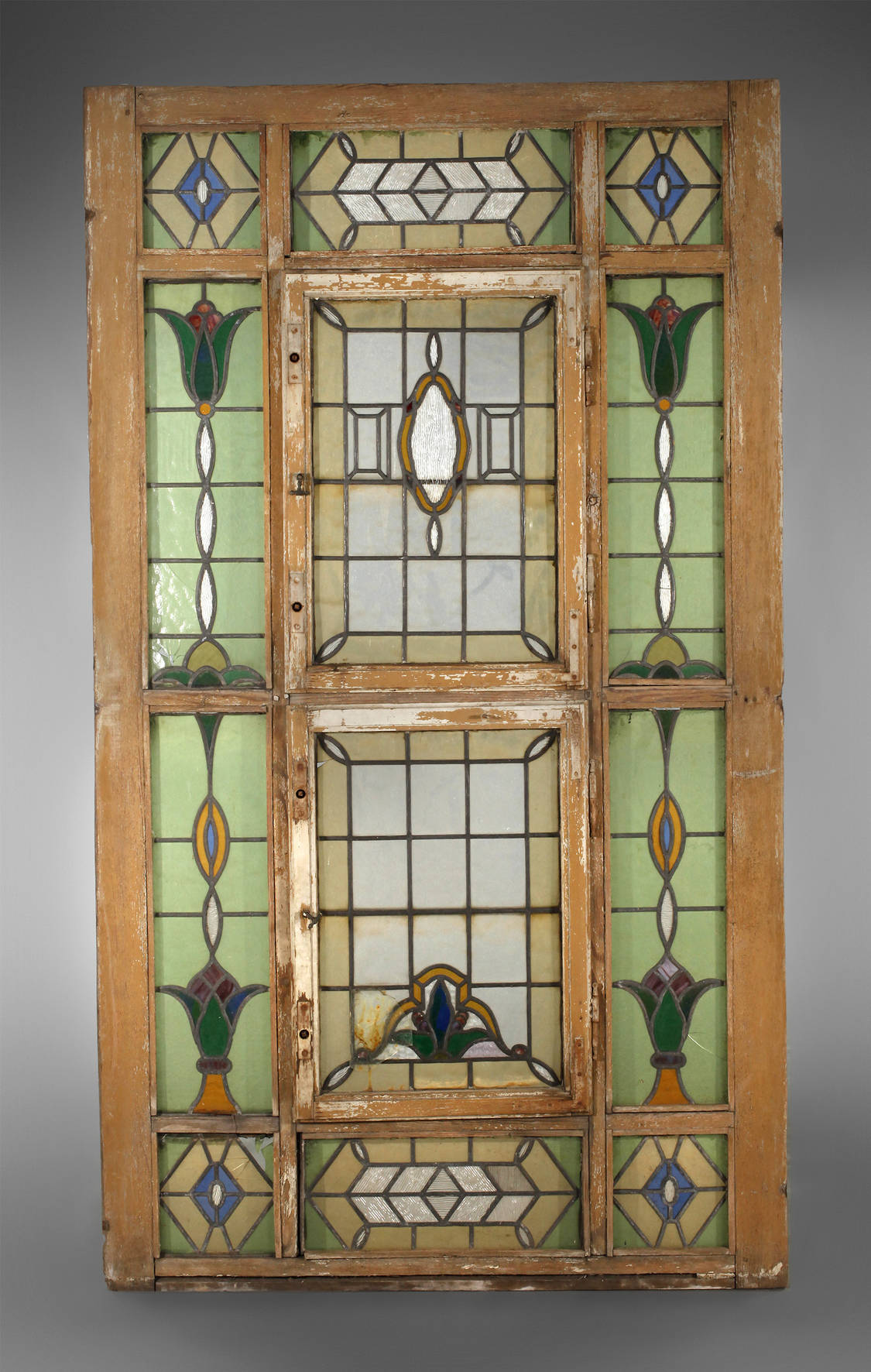 Großes Bleiglasfenster Jugendstil