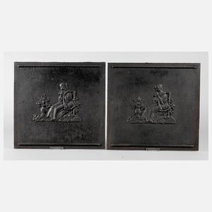Zwei Ofenplatten