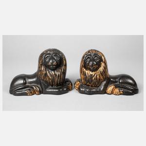 Paar figürliche Türstopper