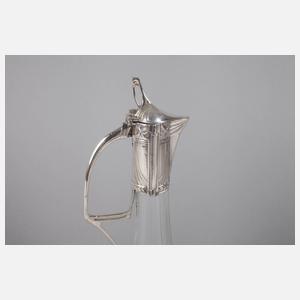 Karaffe mit Silbermontierung