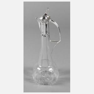 Karaffe mit Silbermontierung