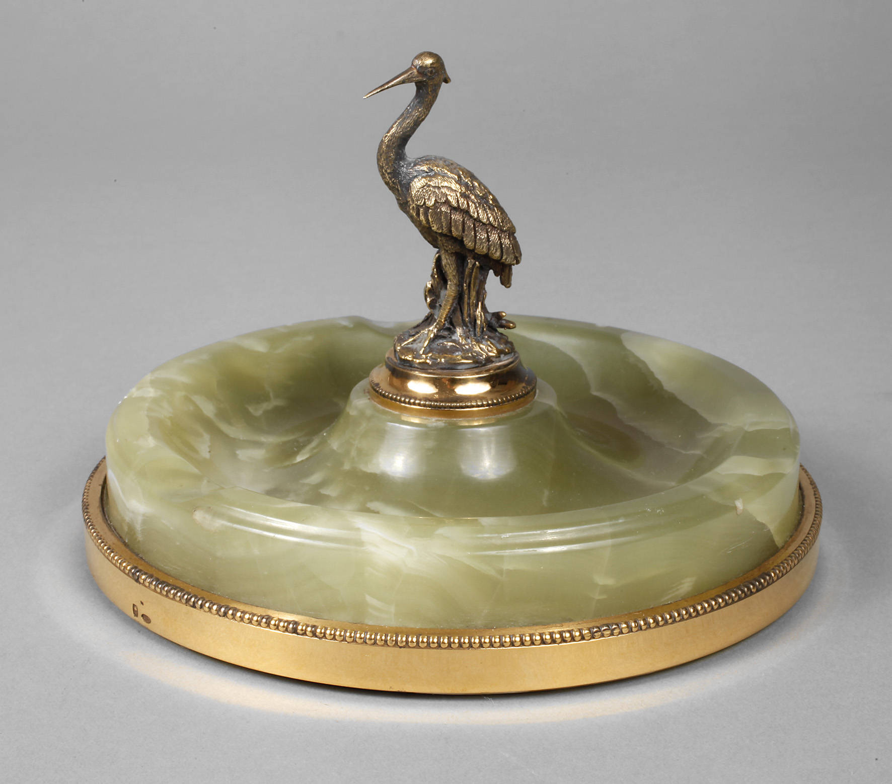 Wolfers Frères Schale mit Kranich