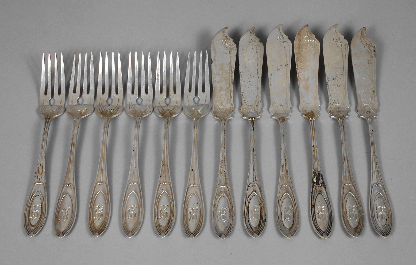 Peter Behrens Fischbesteck Silber