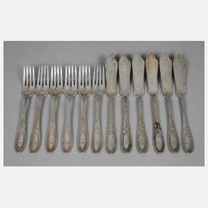 Peter Behrens Fischbesteck Silber
