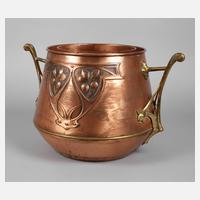 Große Kupferbowle Jugendstil111