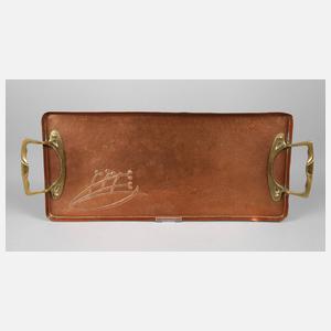 Jugendstiltablett Kupfer