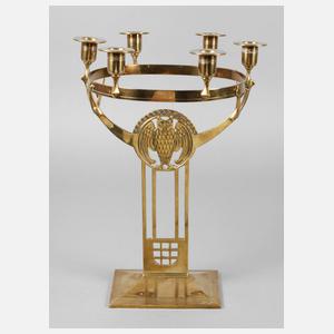 Großer Jugendstilleuchter mit Eule