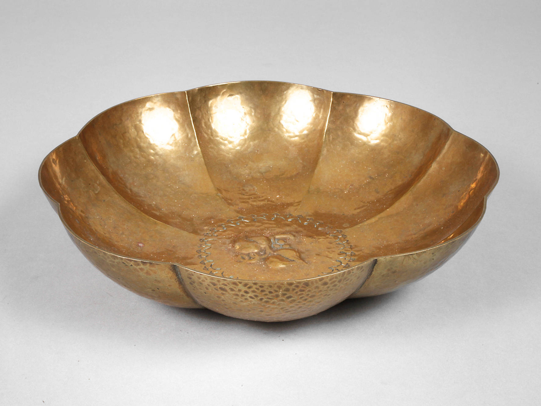 Messingschale Jugendstil
