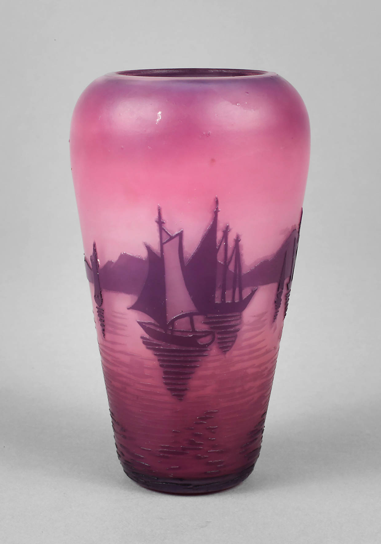 Beckmann & Weis Ätzglasvase