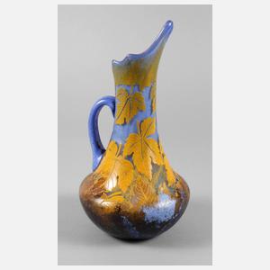 Daum Nancy Krug mit Weinlaubdekor