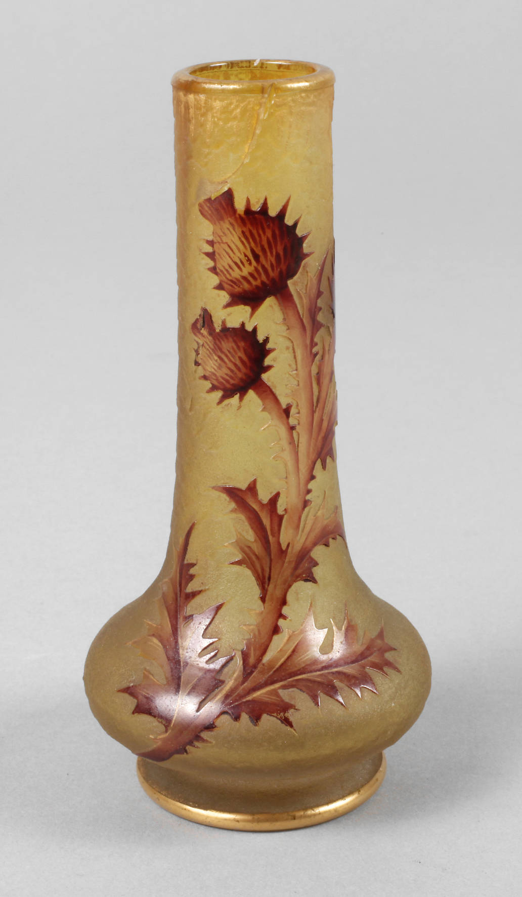 Daum Nancy Vase Disteldekor