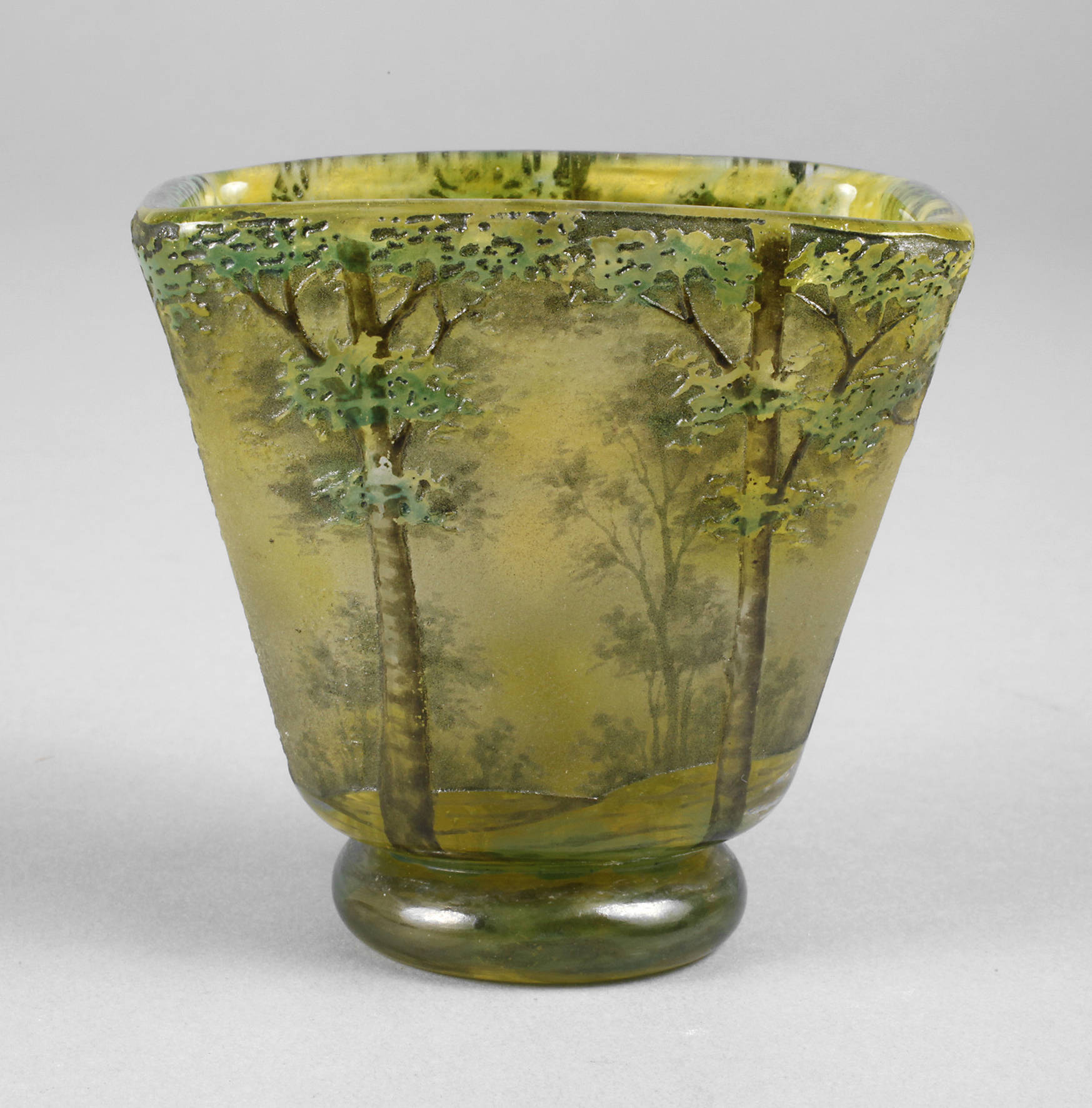 Daum Nancy Vase Landschaftsdekor